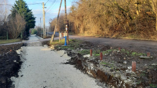 Csarnapuszta átjáró, a vasúti nyomvonal, pálya nélkül